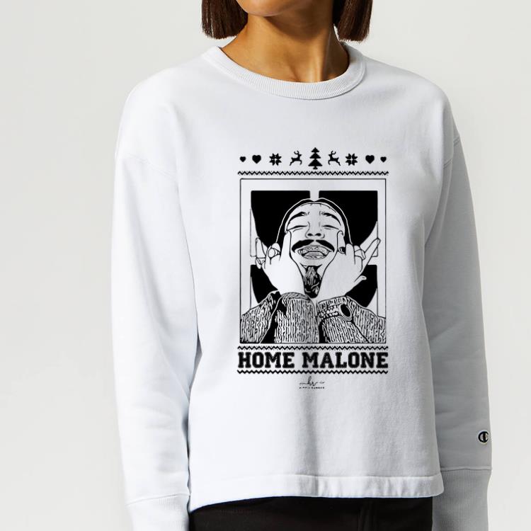 Top Post Malone Ugly Christmas Home Malone shirt 4 - Top Post Malone Ugly Christmas Home Malone shirt