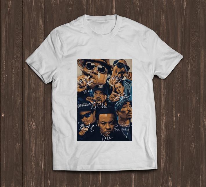 Top Straight Outta Compton Team Rapper Signature shirt 1 - Top Straight Outta Compton Team Rapper Signature shirt