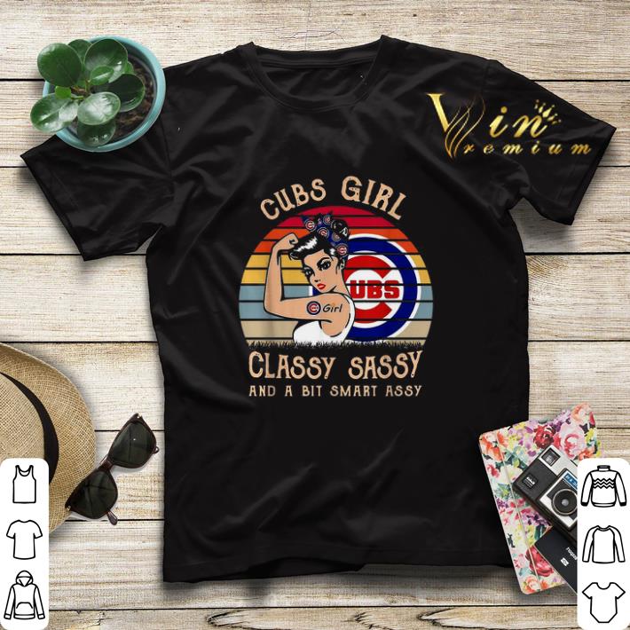 Vintage Chicago Cubs girl classy sassy and a bit smart assy shirt 4 - Vintage Chicago Cubs girl classy sassy and a bit smart assy shirt