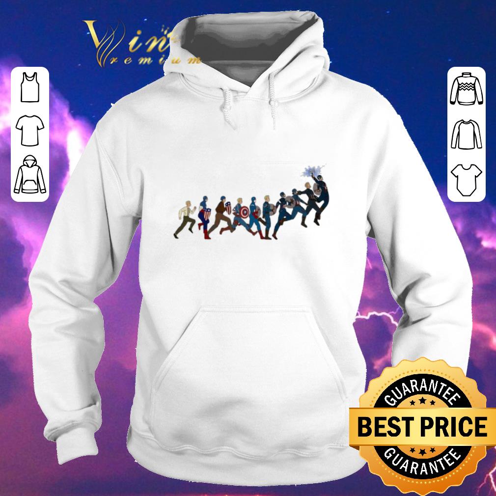 Awesome Captain America s Evolution shirt sweater 4 - Awesome Captain America's Evolution shirt sweater