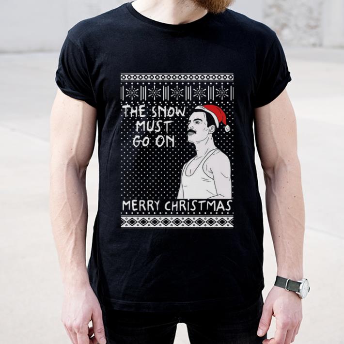 Awesome Freddie Mercury the show must go on merry christmas ugly shirt 4 - Awesome Freddie Mercury the show must go on merry christmas ugly shirt