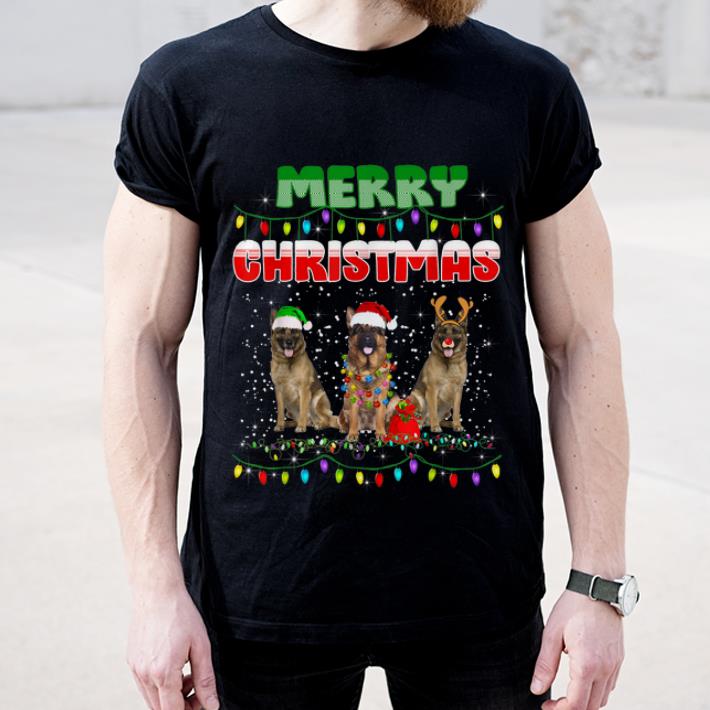 Awesome German Shepherd Christmas Light Merry Christmas shirt 4 - Awesome German Shepherd Christmas Light Merry Christmas shirt