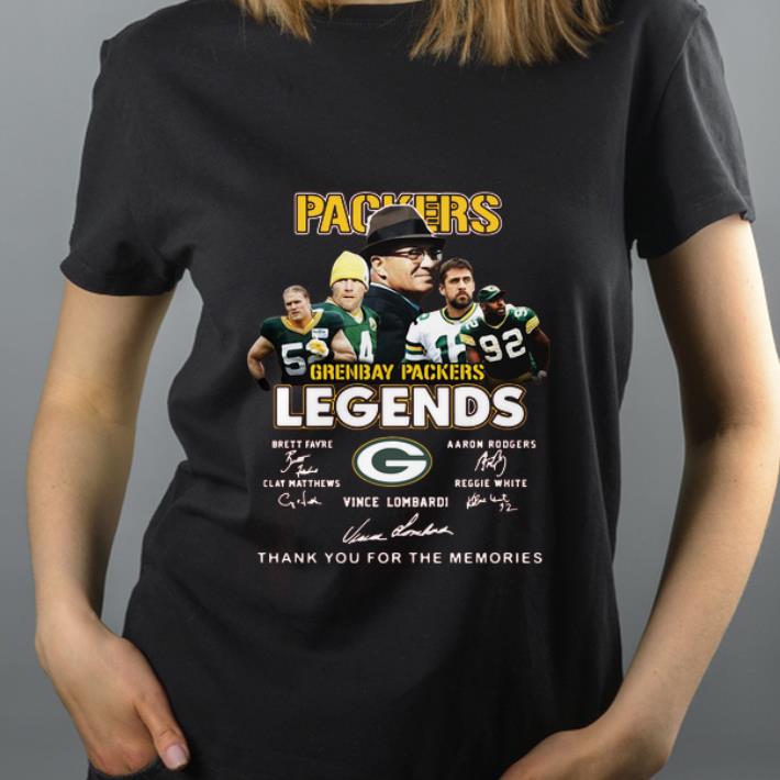 Awesome Green Bay Packers Legends Thank You For The Memories Signatures shirt 4 - Awesome Green Bay Packers Legends Thank You For The Memories Signatures shirt