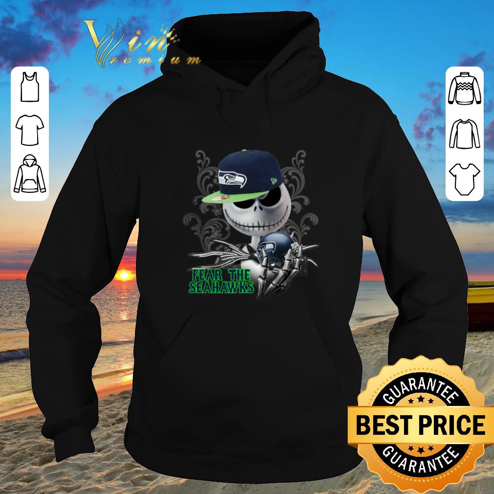 Awesome Jack Skellington fear the Seattle Seahawks shirt sweater 4 - Awesome Jack Skellington fear the Seattle Seahawks shirt sweater