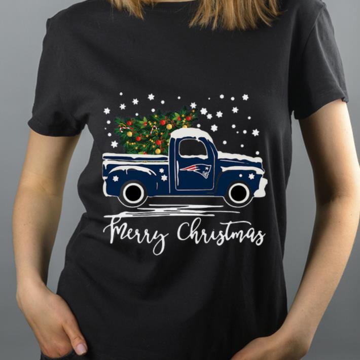 Awesome New England Patriots Truck Merry Christmas shirt 4 - Awesome New England Patriots Truck Merry Christmas shirt