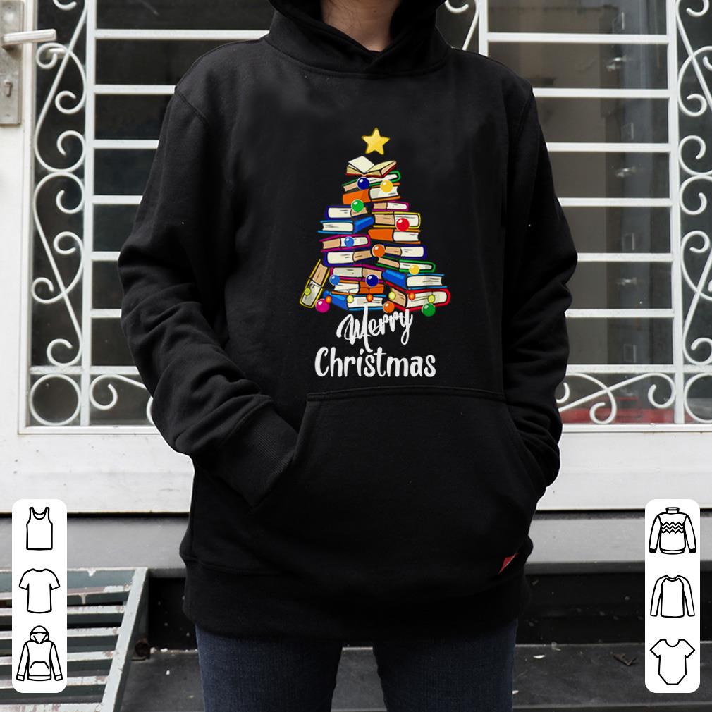 Awesome Reading Books Tree Librarian Merry Christmas Book Lovers shirt 4 - Awesome Reading Books Tree Librarian Merry Christmas Book Lovers shirt