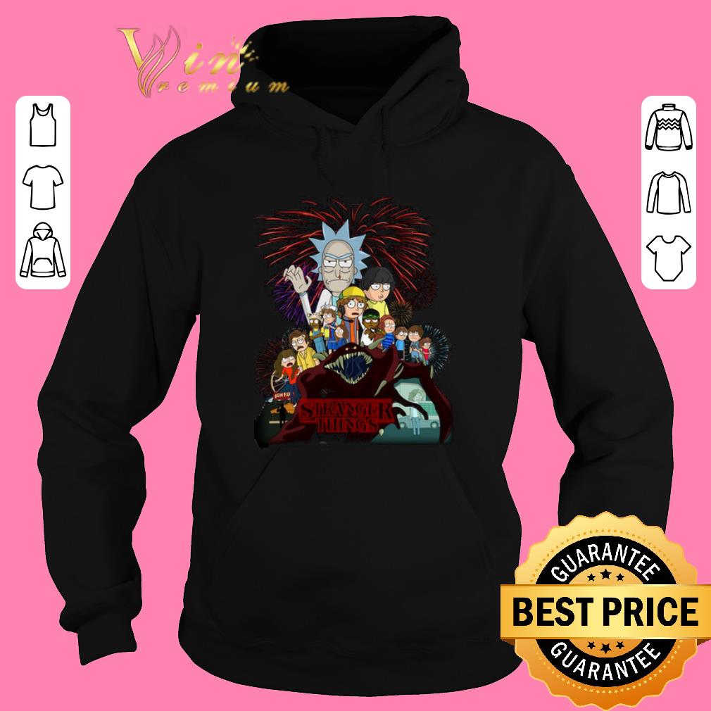 Awesome Rick and Morty version Stranger Things shirt sweater 2019 4 - Awesome Rick and Morty version Stranger Things shirt sweater 2019