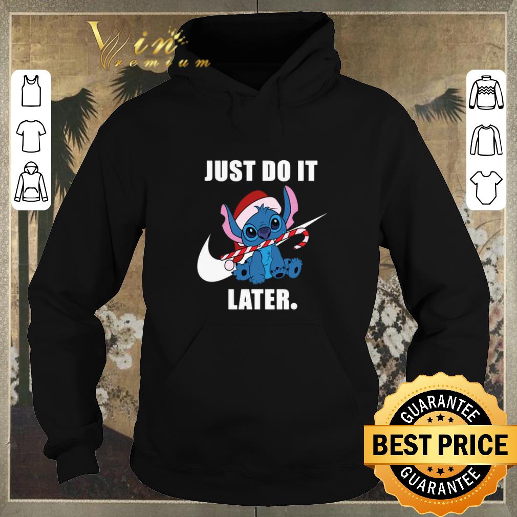 Awesome Stitch Nike just do it later Christmas shirt sweater 4 - Awesome Stitch Nike just do it later Christmas shirt sweater