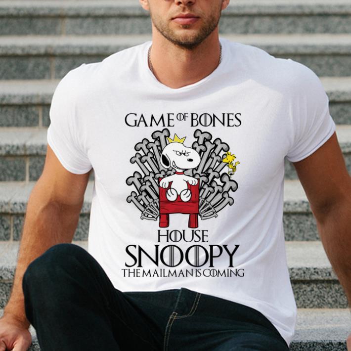 Awesome The Mailman Is Coming Game Of Bones House Snoopy shirt 4 - Awesome The Mailman Is Coming Game Of Bones House Snoopy shirt