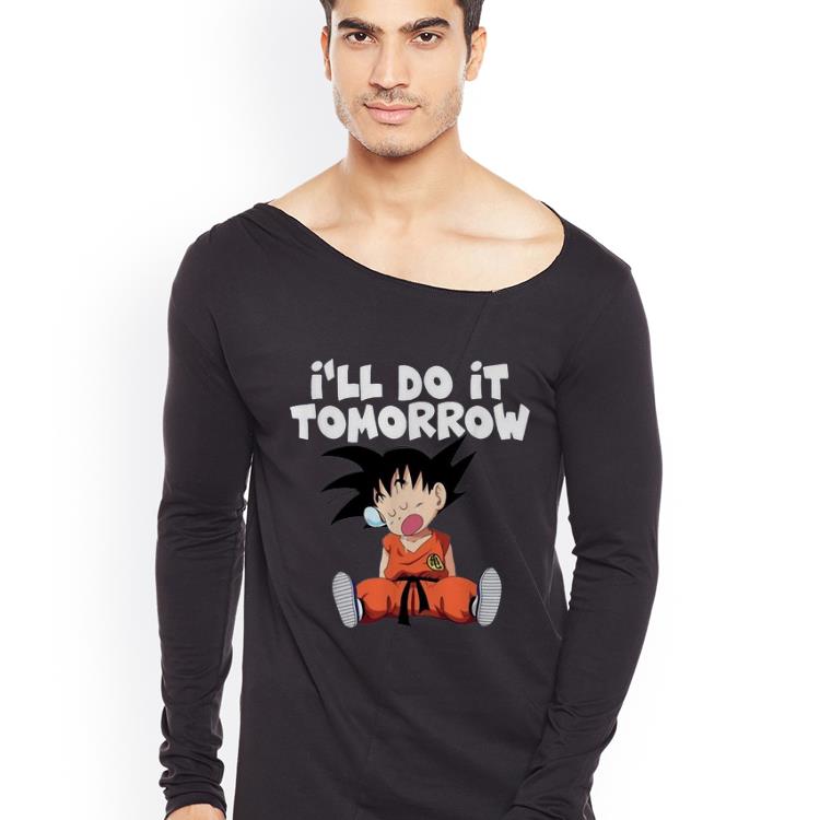 Awesome Young Goku Sleeping I ll Do It Tomorrow shirt 4 - Awesome Young Goku Sleeping I'll Do It Tomorrow shirt