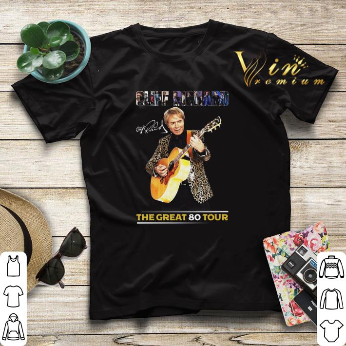 Cliff Richard signature the great 80 tour shirt sweater 4 - Cliff Richard signature the great 80 tour shirt sweater