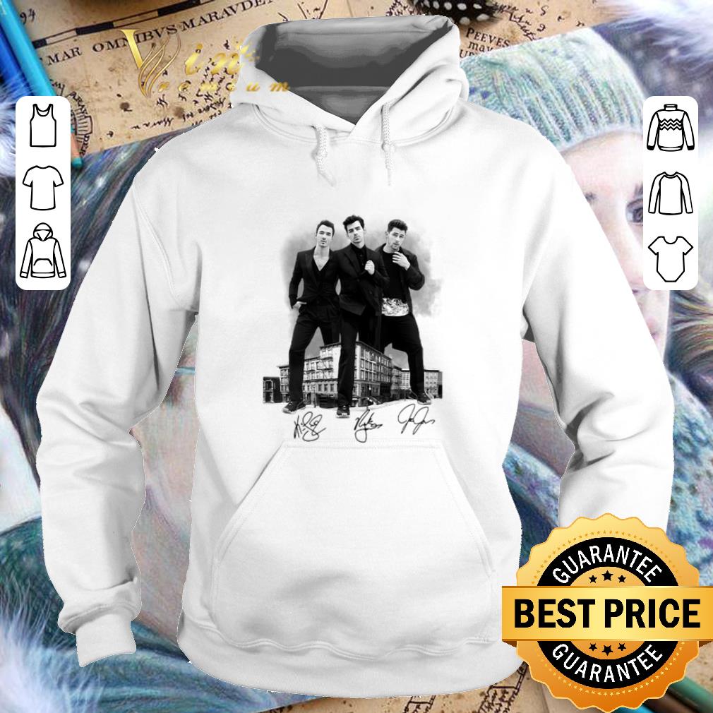 Cool Jonas Brother The Billboard Cover Shoot signatures shirt 4 - Cool Jonas Brother The Billboard Cover Shoot signatures shirt