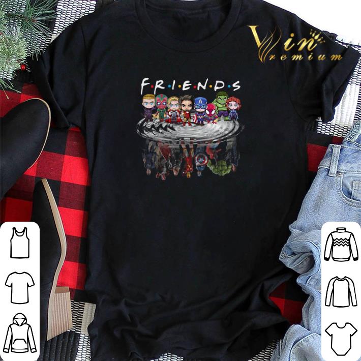 Friends Avengers Chibi characters reflection shirt sweater 2 - Friends Avengers Chibi characters reflection shirt sweater