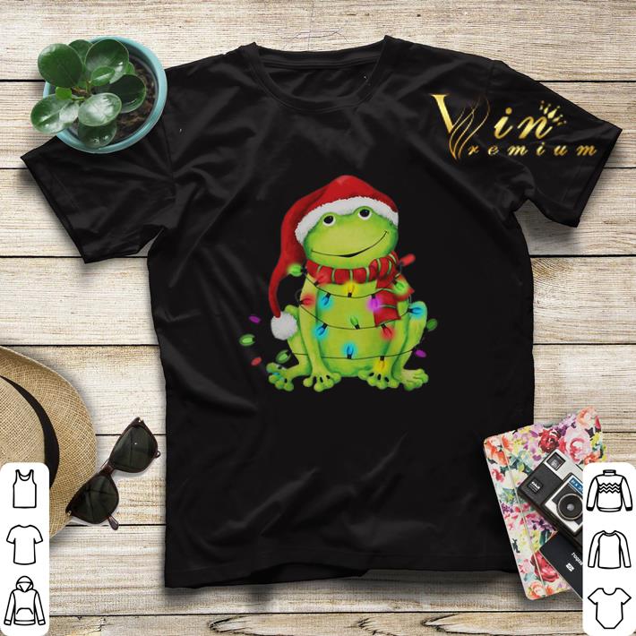 Frog Merry And Bright Christmas shirt sweater Frog Merry And Bright Christmas shirt sweater 4 - Frog Merry And Bright Christmas shirt sweater