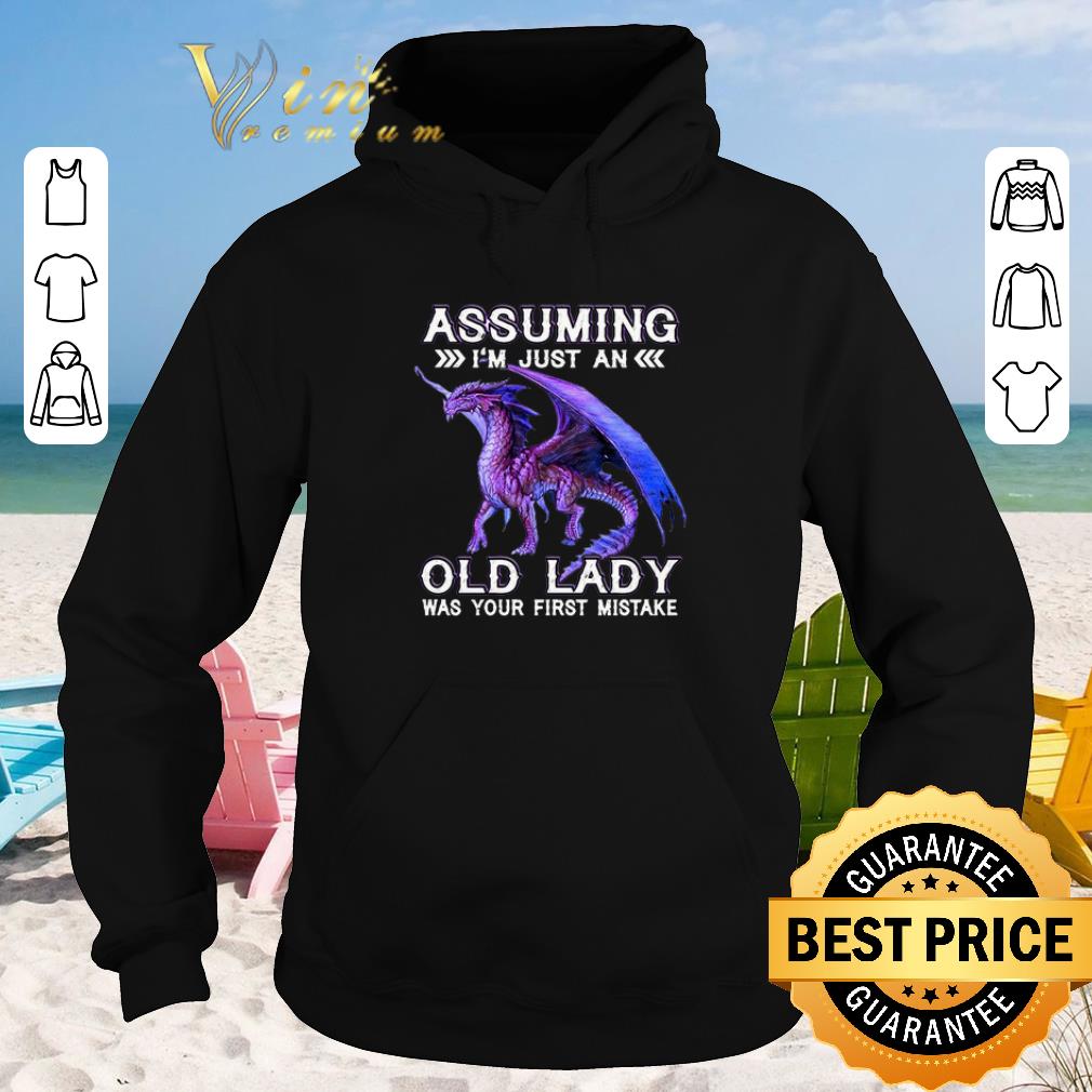 Funny Purple Dragon Assuming I m just an old lady was your first mistake shirt sweater 2019 4 - Funny Purple Dragon Assuming I’m just an old lady was your first mistake shirt sweater 2019