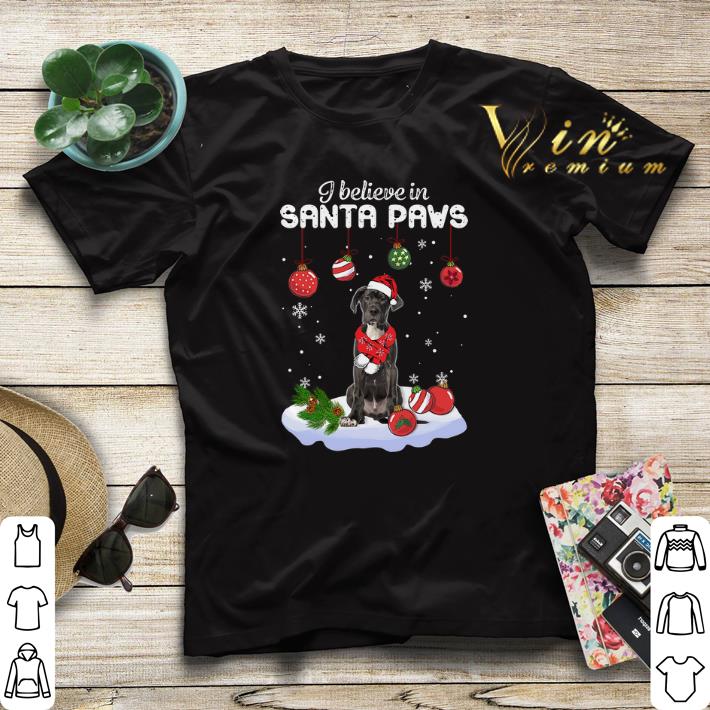 Great Dane i believe in Santa paws Christmas shirt 4 - Great Dane i believe in Santa paws Christmas shirt