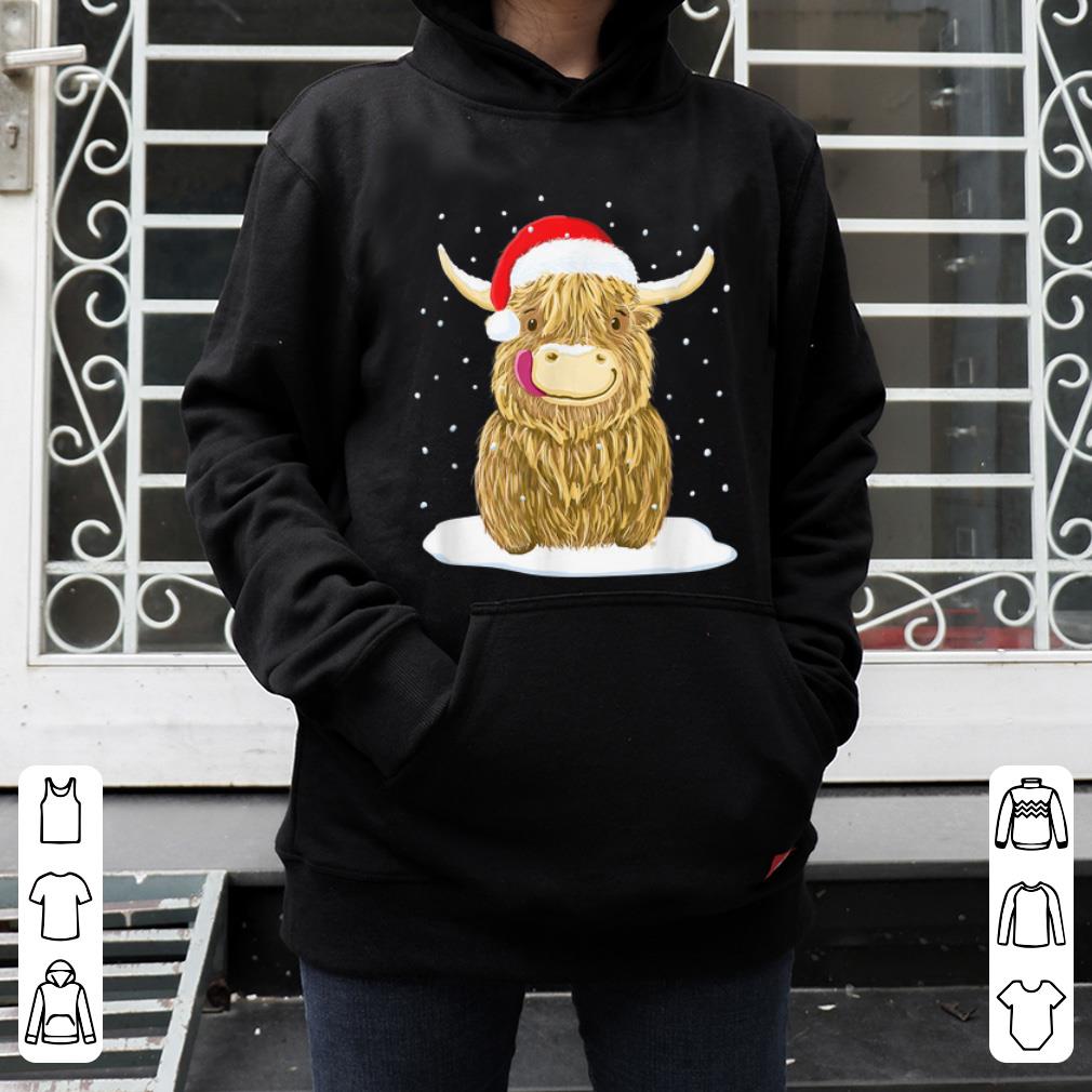 Great Highland Cow Christmas Snow sweater 4 - Great Highland Cow Christmas Snow sweater