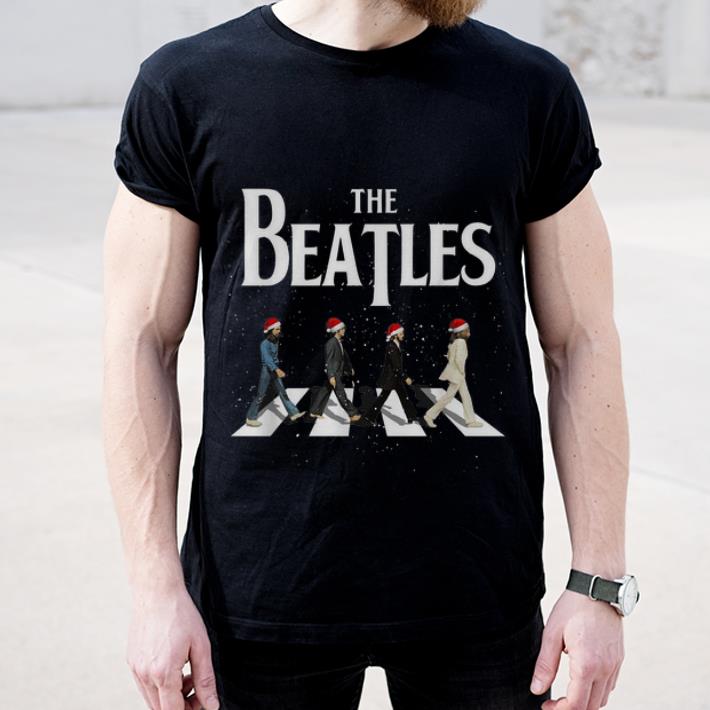 Great The Beatles Santa Abbey Road Christmas shirt 4 - Great The Beatles Santa Abbey Road Christmas shirt