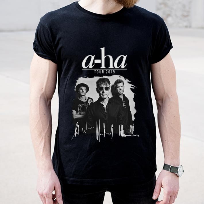 Hot A ha Band Tour 2019 Signature shirt 4 - Hot A-ha Band Tour 2019 Signature shirt