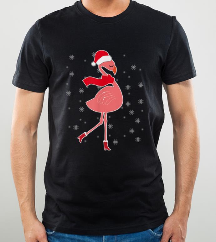 Hot Flamingo Christmas Pajama Pink Flamingo Santa shirt 4 - Hot Flamingo Christmas Pajama Pink Flamingo Santa shirt