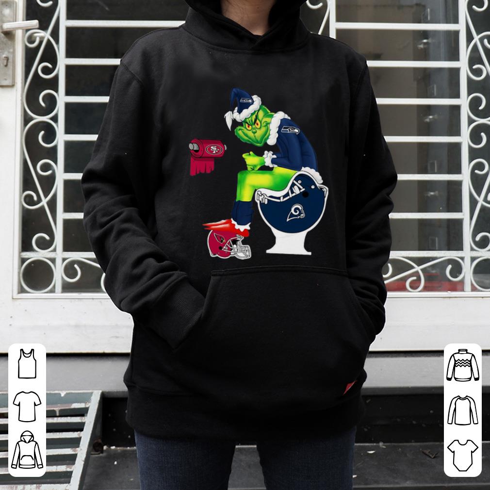 Hot Grinch Seattle Seahawks Los Angeles Rams Arizona Cardinals Toilet shirt 4 - Hot Grinch Seattle Seahawks Los Angeles Rams Arizona Cardinals Toilet shirt