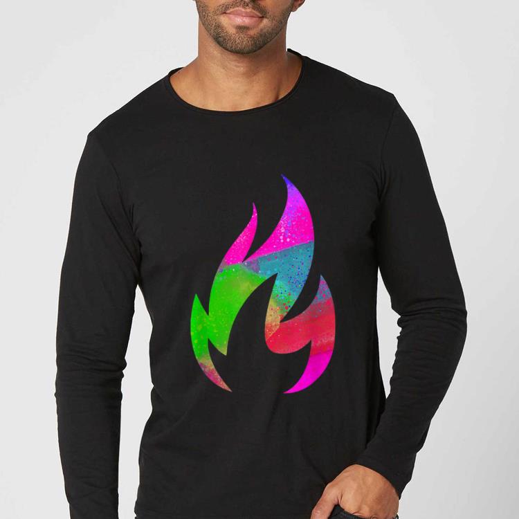 Hot Halloween or Christmas Fireclan Colored Fire Flame Art Tee shirt 4 - Hot Halloween or Christmas Fireclan Colored Fire Flame Art Tee shirt