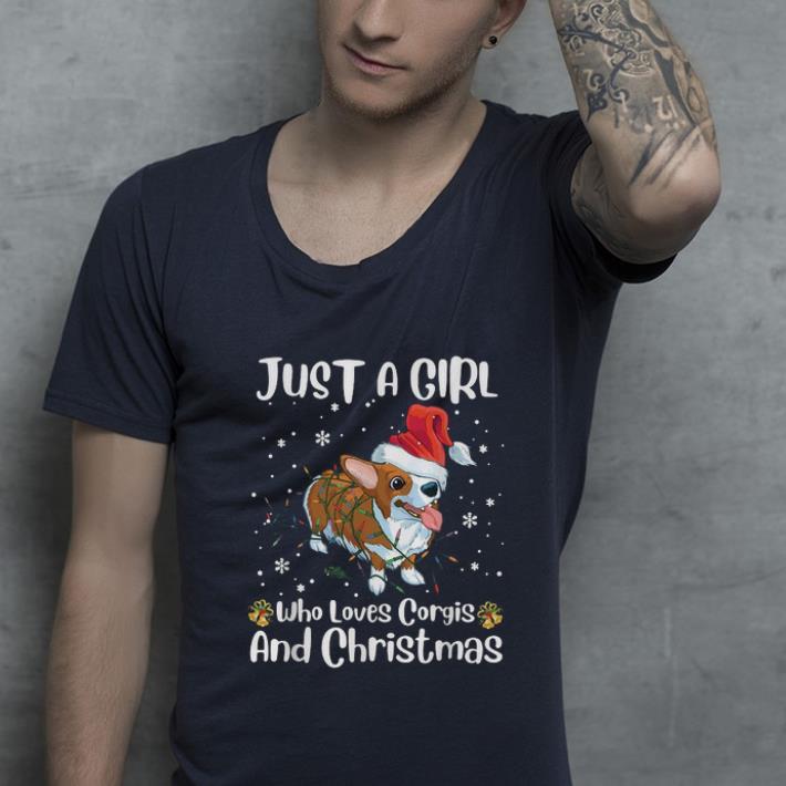 Hot Just a girl who loves Corgis and Christmas shirt 4 - Hot Just a girl who loves Corgis and Christmas shirt