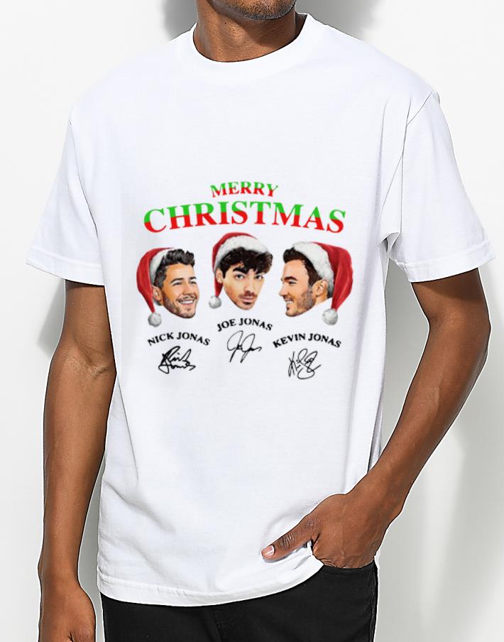 Hot Merry Christmas Nick Jonas Joe Jonas Kenvin Jonas Signatures shirt 4 - Hot Merry Christmas Nick Jonas Joe Jonas Kenvin Jonas Signatures shirt