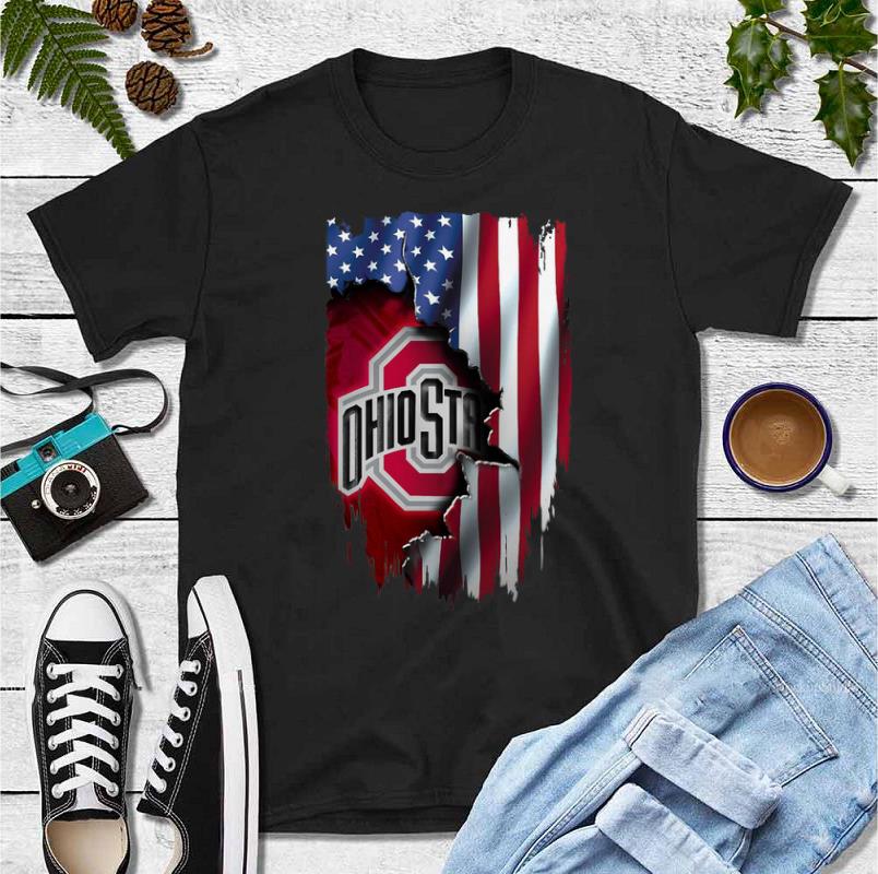 Hot Ohio State America Flag shirt 4 - Hot Ohio State America Flag shirt