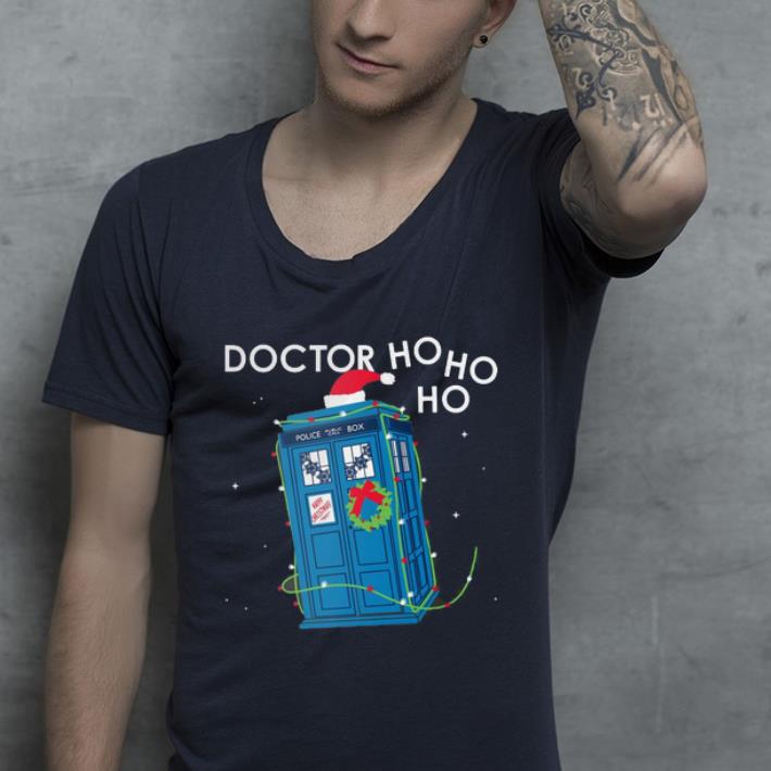 Hot Police Box Doctor Who Ho Ho Ho Christmas shirt 4 - Hot Police Box Doctor Who Ho Ho Ho Christmas shirt