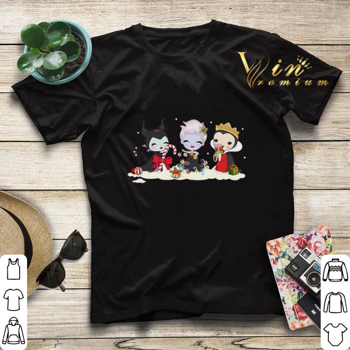 Maleficent Ursula Evil Queen chibi Christmas shirt sweater 4 1 - Maleficent Ursula Evil Queen chibi Christmas shirt sweater