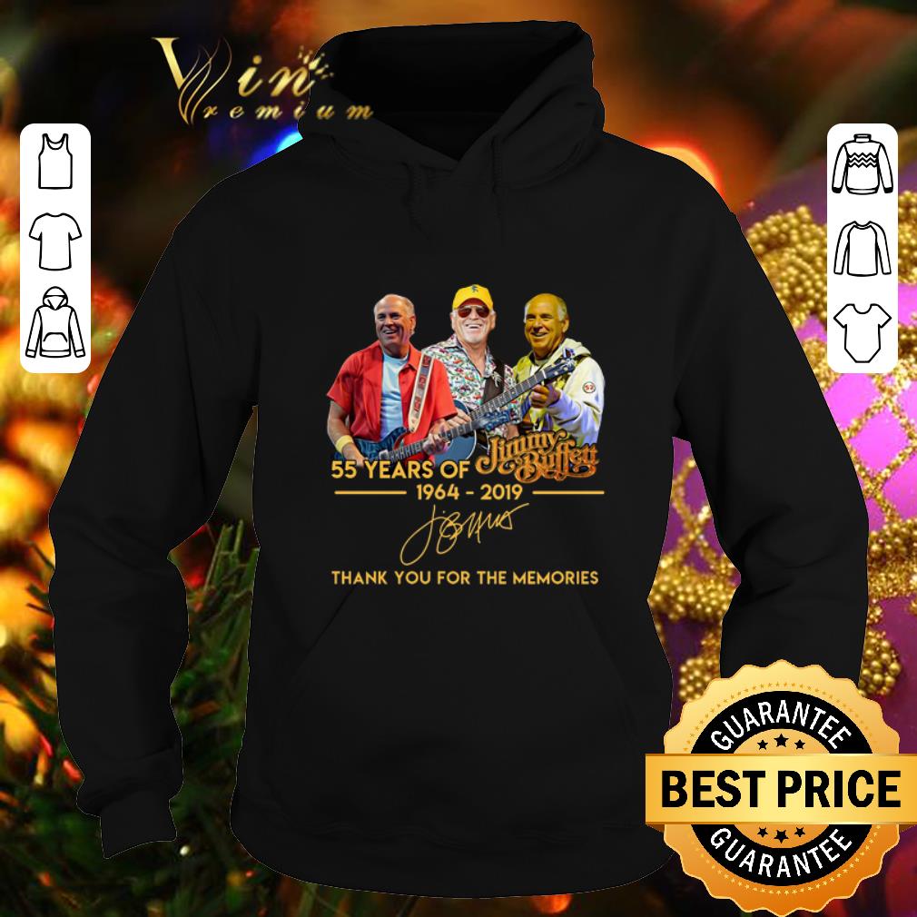 Nice 55 years of Jimmy Buffett 1964 2019 thank you for the memories shirt 4 2 - Nice 55 years of Jimmy Buffett 1964-2019 thank you for the memories shirt