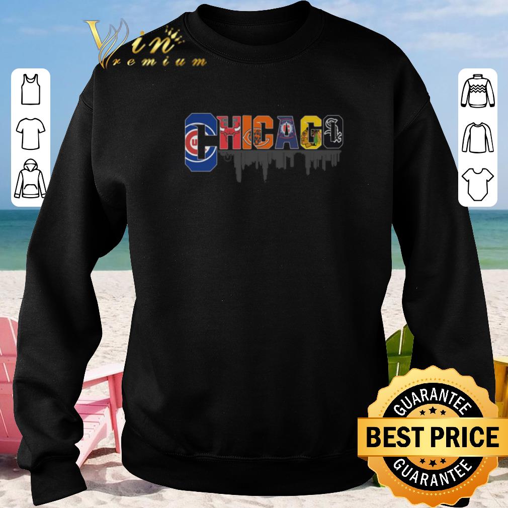 Nice Chicago Sport Teams Cubs Bulls Bears Blackhawks White Sox shirt sweater 4 - Nice Chicago Sport Teams Cubs Bulls Bears Blackhawks White Sox shirt sweater