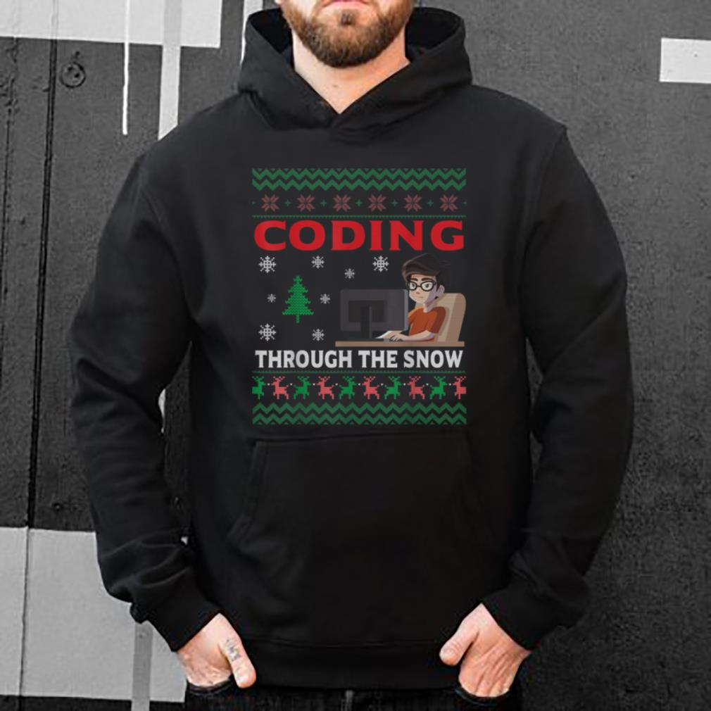 Nice Coding Through The Snow Ugly Christmas Gifts Funny Coder sweater 4 - Nice Coding Through The Snow Ugly Christmas Gifts Funny Coder sweater