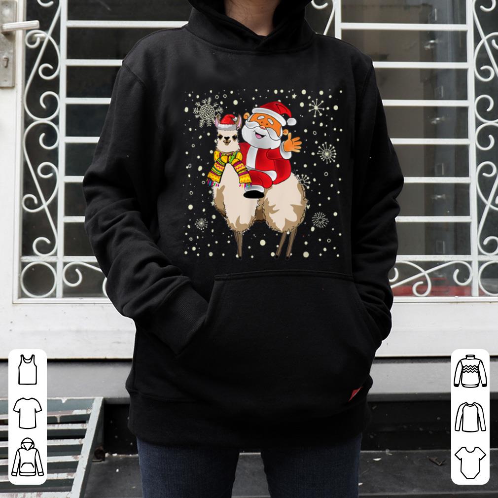 Nice Funny Christmas Santa Claus Riding Llama Santa Pajama Gift shirt 4 - Nice Funny Christmas Santa Claus Riding Llama Santa Pajama Gift shirt