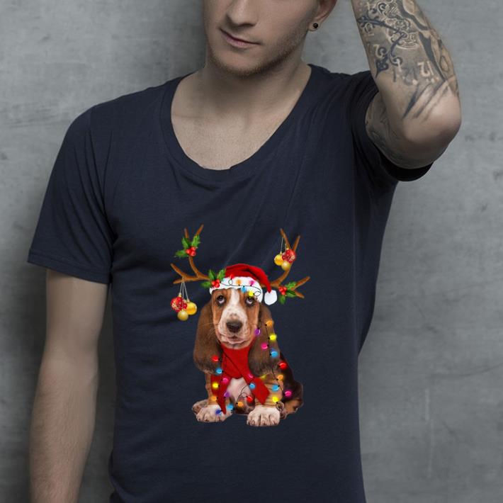 Nice Gorgeous Reindeer Christmas Basset Hound shirt 4 - Nice Gorgeous Reindeer Christmas Basset Hound shirt