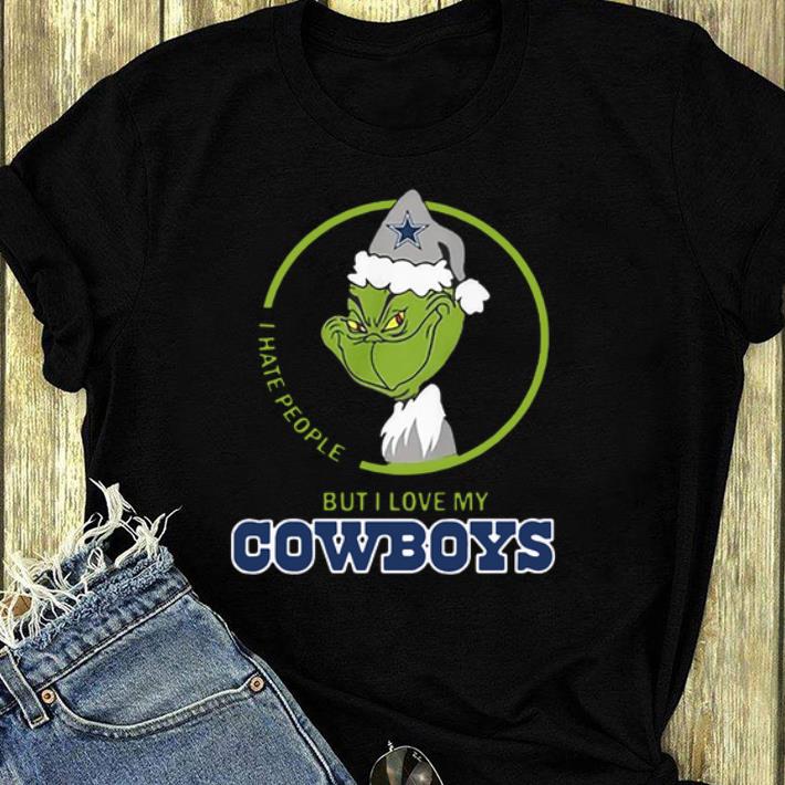 Nice I hate people but I love my Dallas Cowboys Grinch shirt 4 - Nice I hate people but I love my Dallas Cowboys Grinch shirt