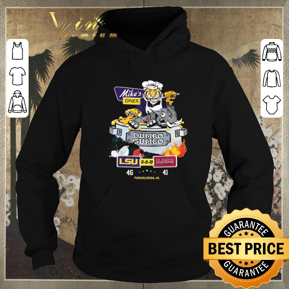 Nice LSU Tigers Mike s diner Dumbo Gumbo LSU Alabama Crimson Tide shirt sweater 4 - Nice LSU Tigers Mike's diner Dumbo Gumbo LSU Alabama Crimson Tide shirt sweater