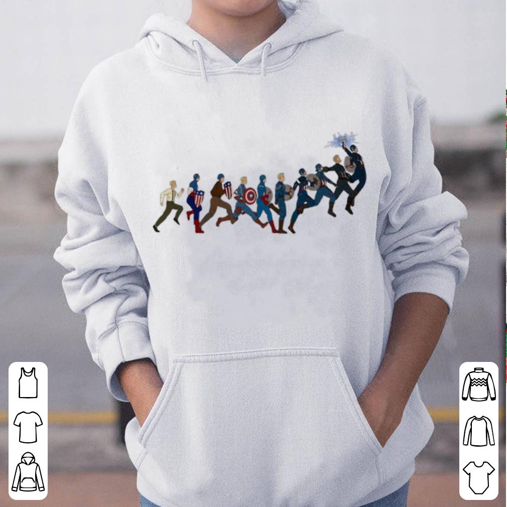 Official Captain America s Evolution shirt 4 - Official Captain America's Evolution shirt