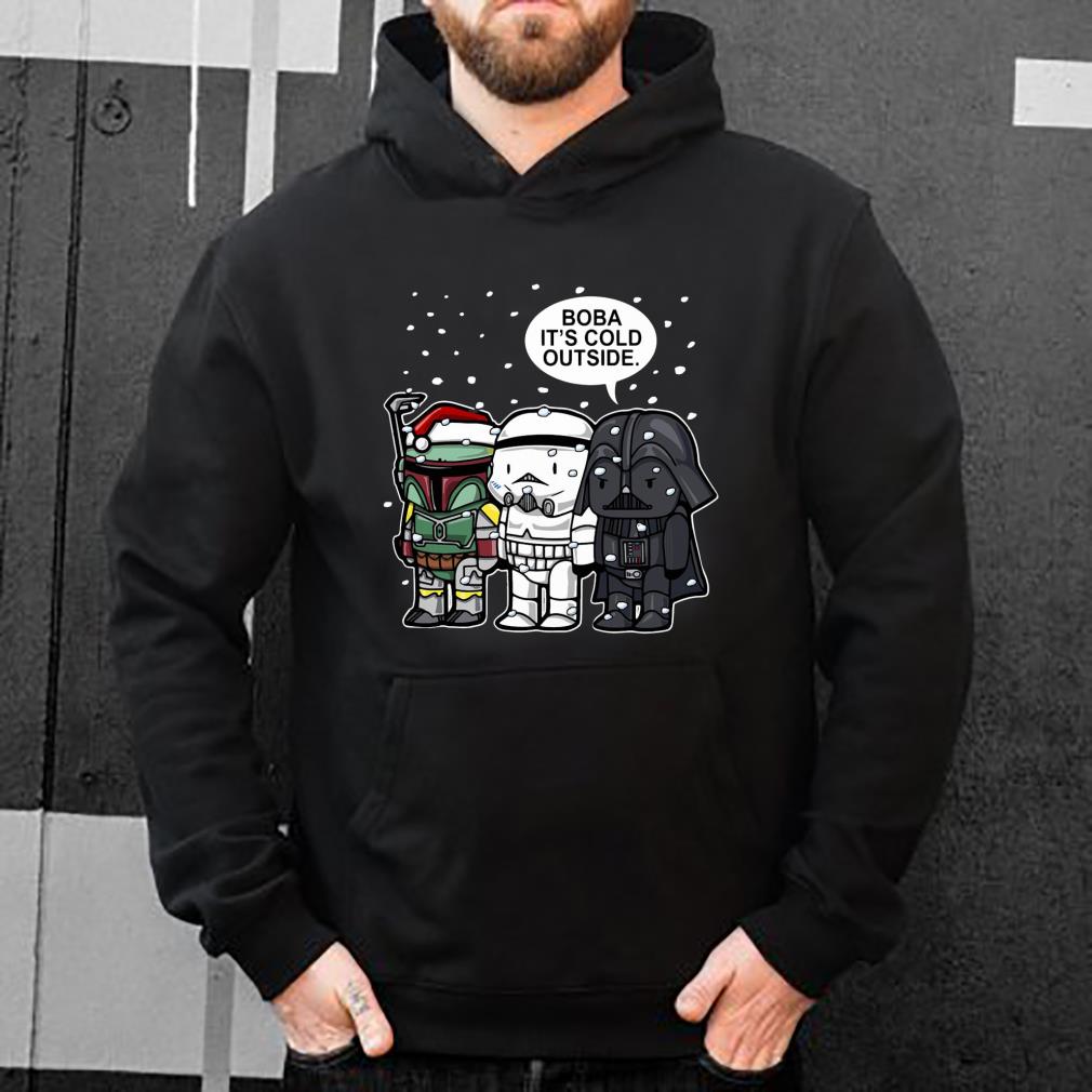 Official Christmas Star Wars Boba it s cold outside shirt 4 - Official Christmas Star Wars Boba it’s cold outside shirt