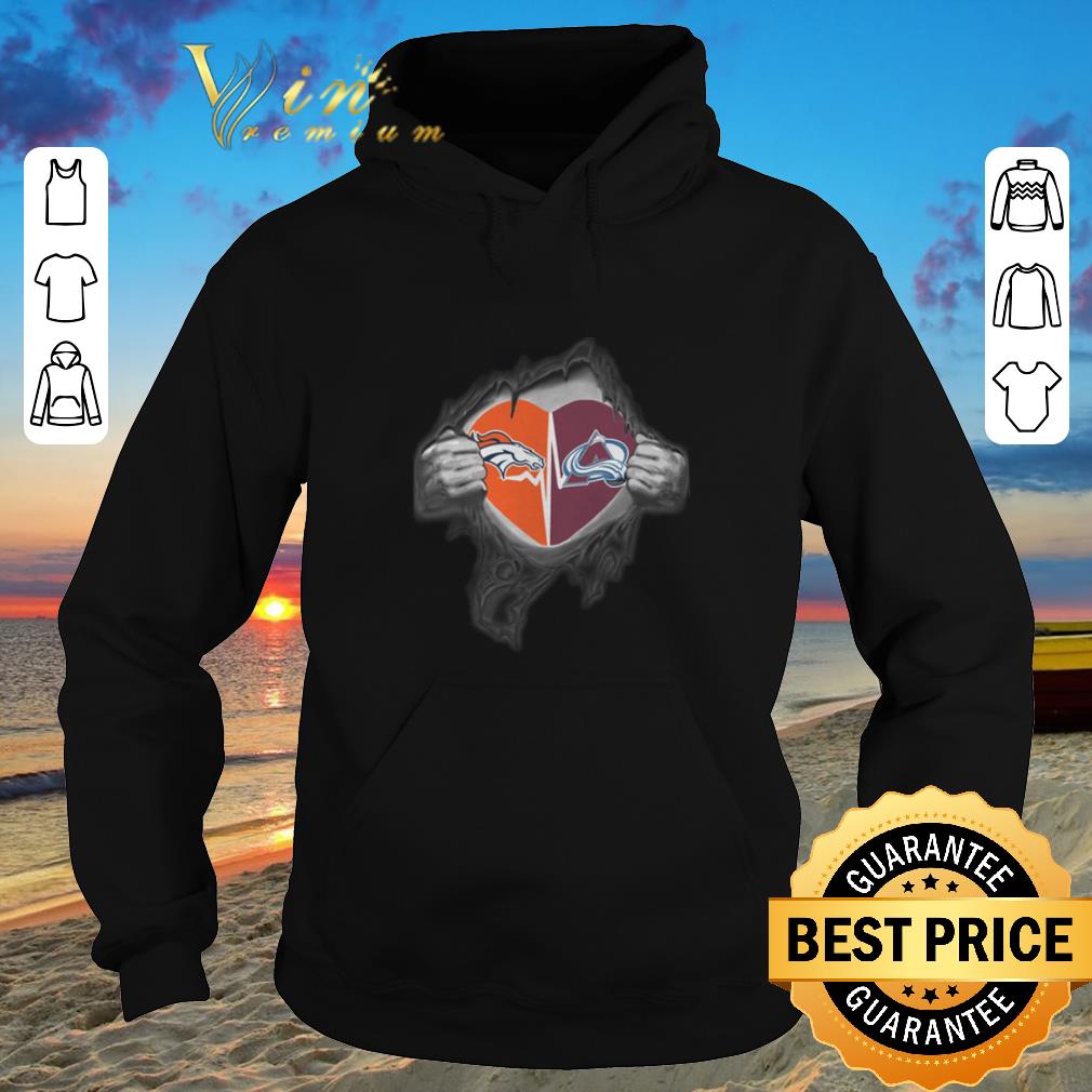 Official Denver Broncos Colorado Avalanche inside my heart shirt sweater 2019 4 - Official Denver Broncos Colorado Avalanche inside my heart shirt sweater 2019