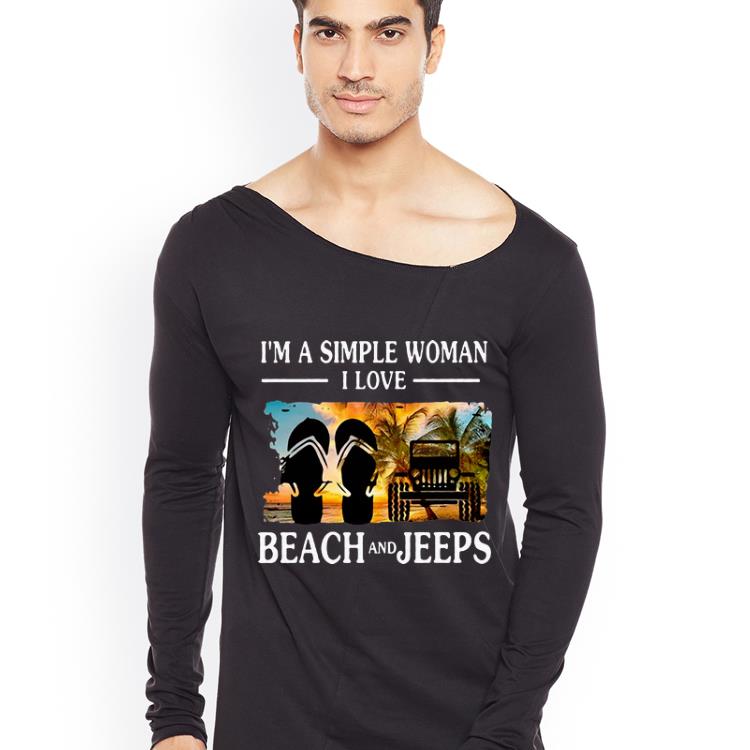 Official I m A Simple Woman I Love Beach And Jeep Flip Flop shirt 4 - Official I’m A Simple Woman I Love Beach And Jeep Flip Flop shirt