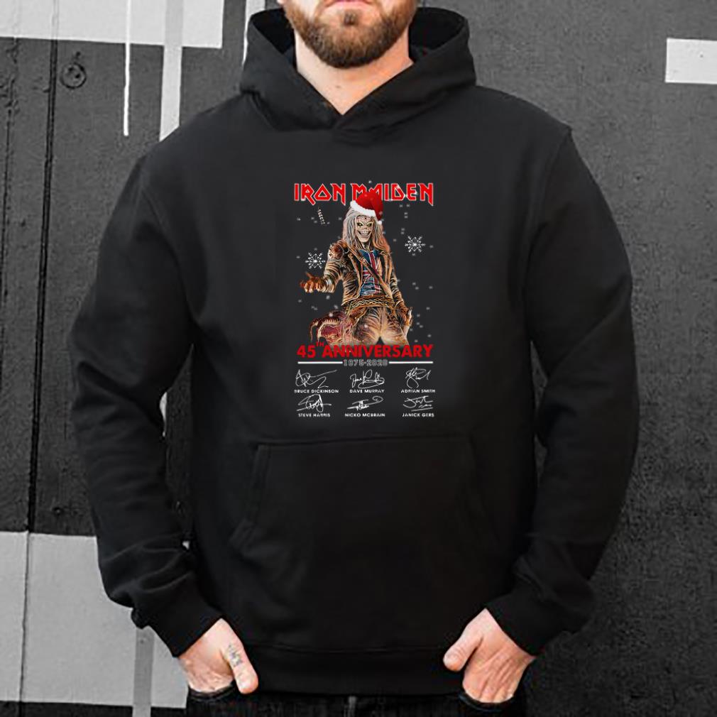 Official Iron Maiden 45th Anniversary 1975 2020 Signatures shirt 4 - Official Iron Maiden 45th Anniversary 1975 2020 Signatures shirt