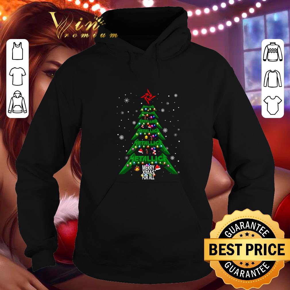 Official Metallica logo Merry Xmas for all Christmas tree shirt 4 - Official Metallica logo Merry Xmas for all Christmas tree shirt