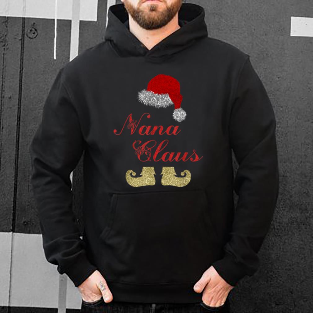 Official Nana Claus Christmas Family Matching with santa hat and feet shirt 4 - Official Nana Claus Christmas Family Matching with santa hat and feet shirt