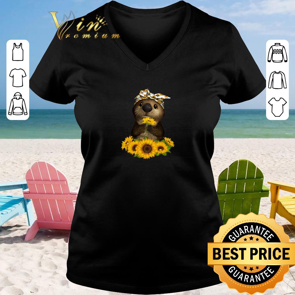 Official Otter sunflowers shirt sweater 2019 2 - Official Otter sunflowers shirt sweater 2019