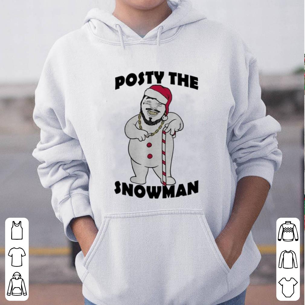 Official Post Malone Posty The Snowman Christmas shirt 4 - Official Post Malone Posty The Snowman Christmas shirt