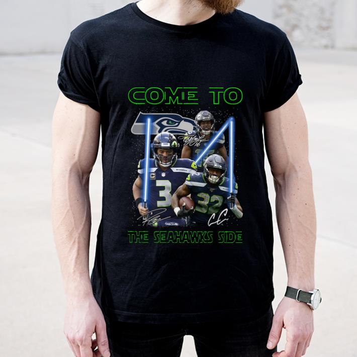 Official Seattle Seahawks come to the Seahawks side Star Wars Signatures shirt 4 - Official Seattle Seahawks come to the Seahawks side Star Wars Signatures shirt