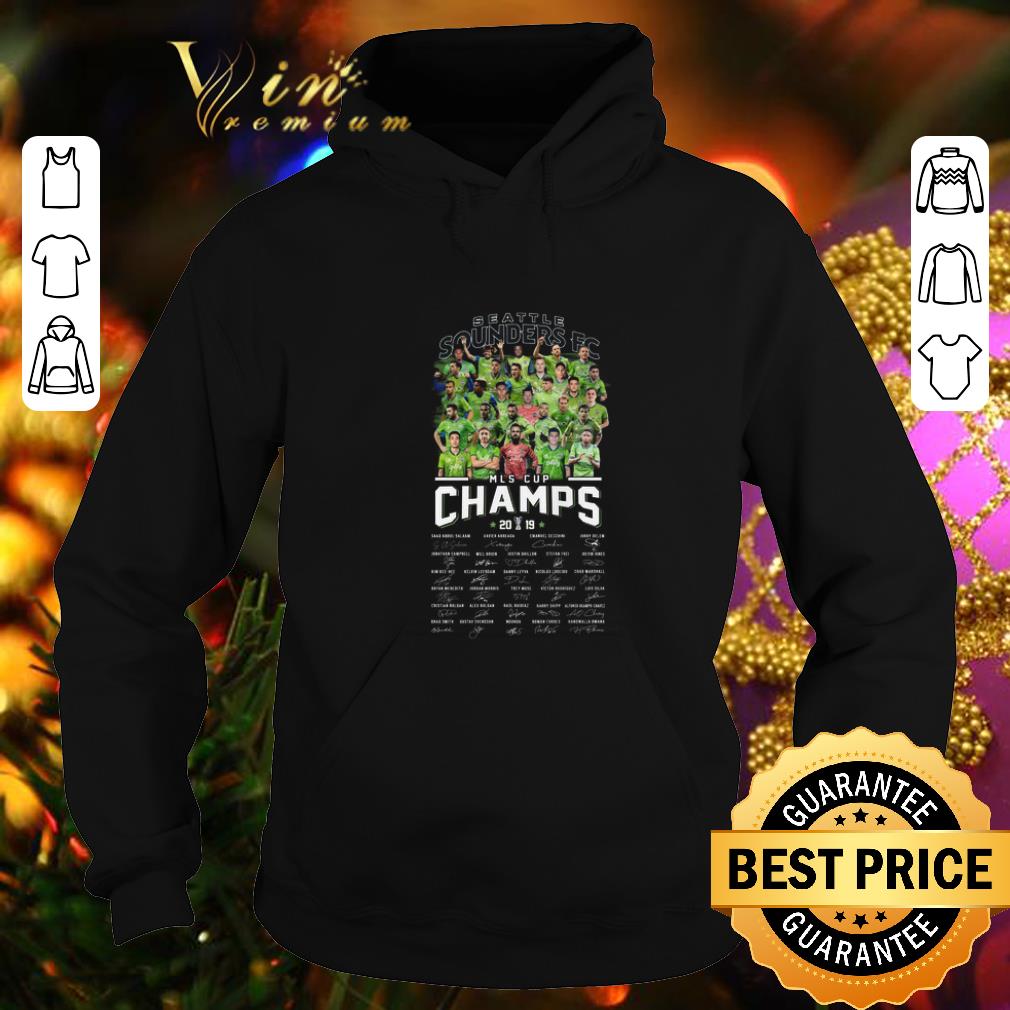 Official Seattle Sounders FC MLS Cup Champs 2019 signatures shirt 4 - Official Seattle Sounders FC MLS Cup Champs 2019 signatures shirt