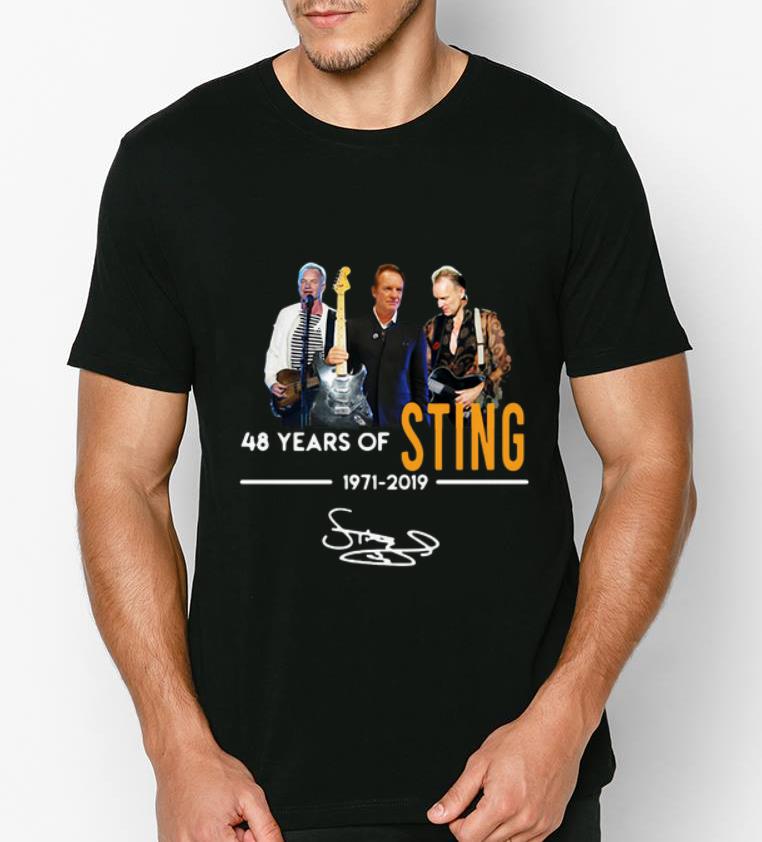 Official Sting 48 years of 1971 2019 signature shirt 4 - Official Sting 48 years of 1971 2019 signature shirt